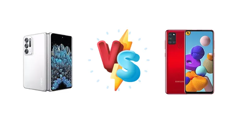 Oppo Find N vs Samsung Galaxy A21s