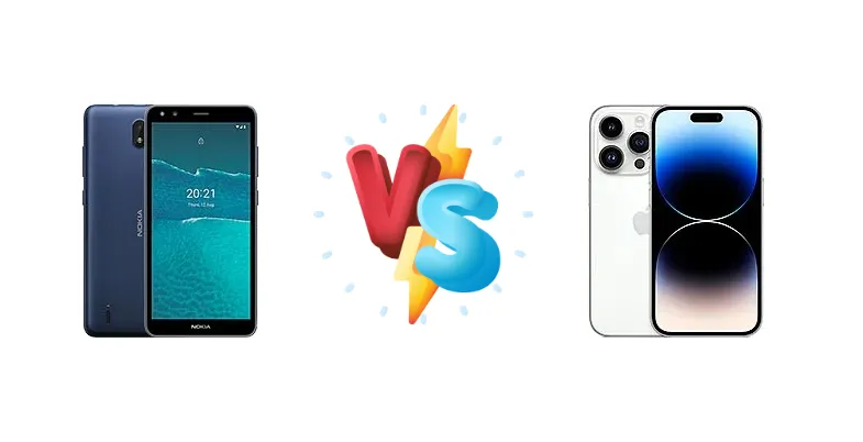 Nokia C1 2nd vs iPhone 14 Pro: Epic Showdown