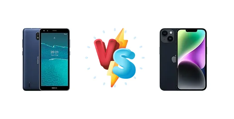 Nokia C1 2nd vs iPhone 14: Epic Budget vs. Premium Showdown