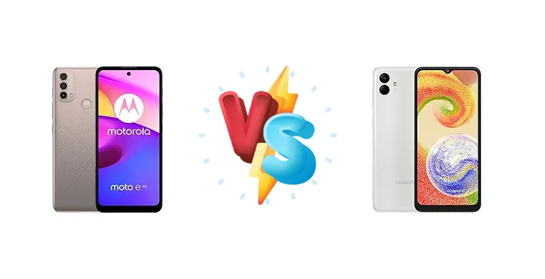 Motorola Moto E40 vs Samsung Galaxy A04