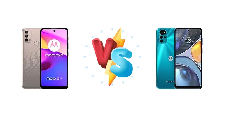 Motorola Moto E40 vs Motorola Moto G22