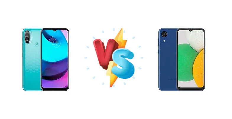 Motorola Moto E20 vs Samsung Galaxy A03 Core