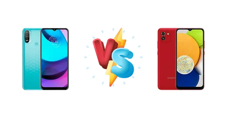Motorola Moto E20 vs Samsung Galaxy A03
