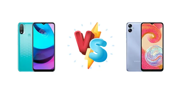 Motorola Moto E20 vs Samsung Galaxy A04e