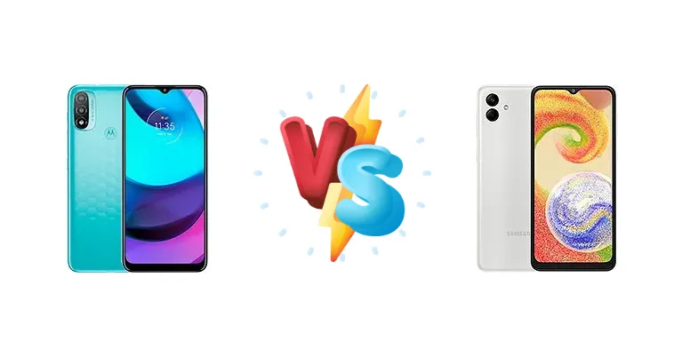Motorola Moto E20 vs Samsung Galaxy A04