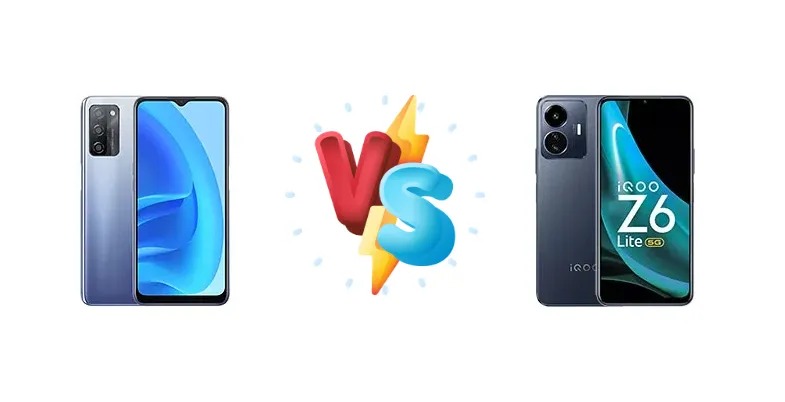Oppo A55s vs vivo iQOO Z6 Lite