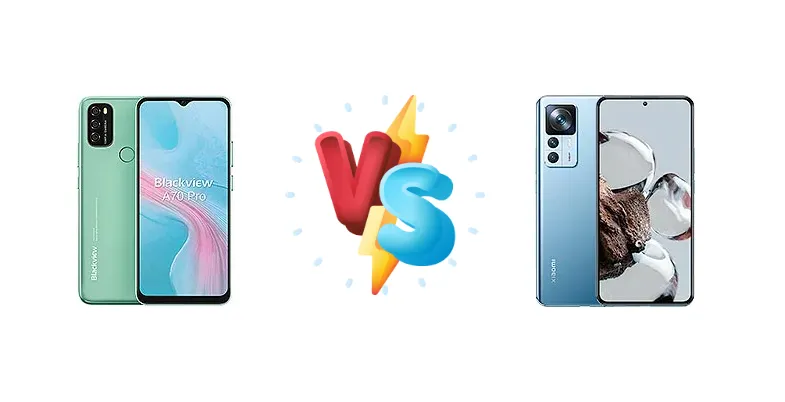 Blackview A70 Pro vs Xiaomi 12T