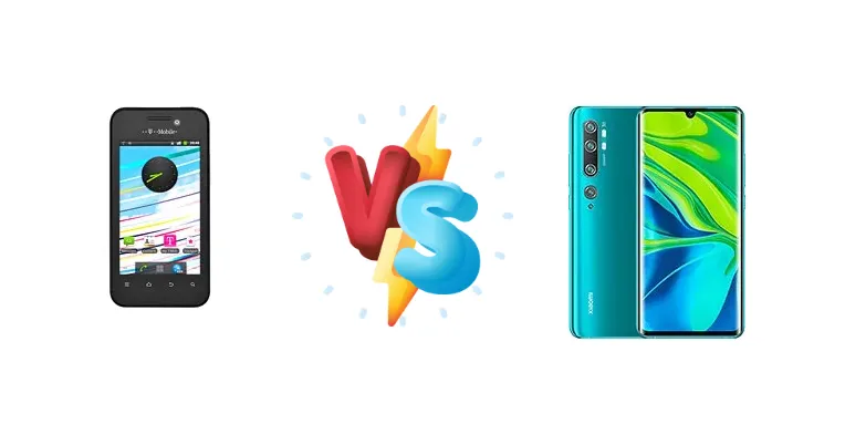 T-Mobile Vivacity vs Xiaomi Mi Note 10