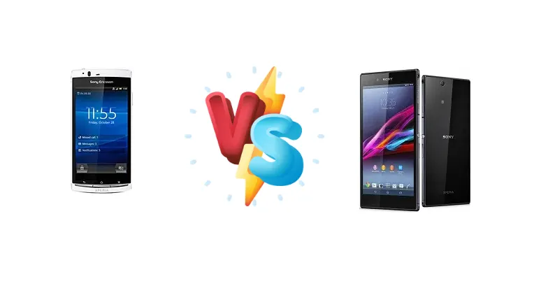 Sony Ericsson Xperia Arc S vs Sony Xperia Z Ultra