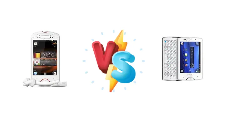 Sony Ericsson Live with Walkman vs Sony Ericsson Xperia mini pro