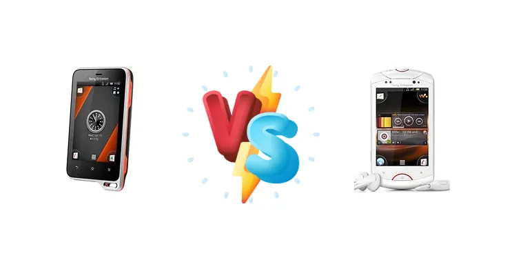 Sony Ericsson Xperia active vs Sony Ericsson Live with Walkman