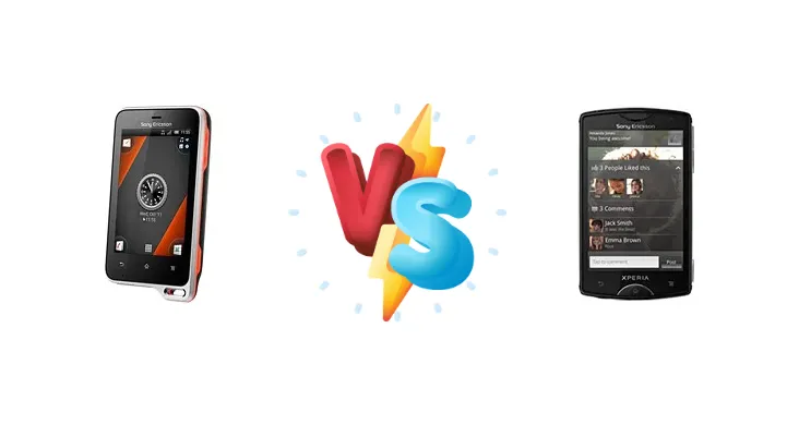 Sony Ericsson Xperia active vs Sony Ericsson Xperia mini