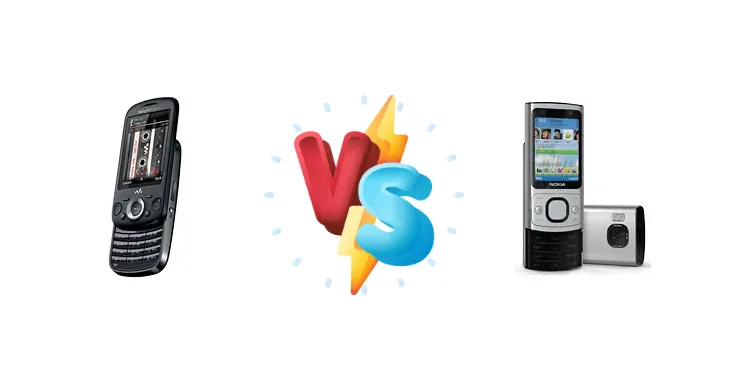 Sony Ericsson Zylo vs Nokia 6700 slide