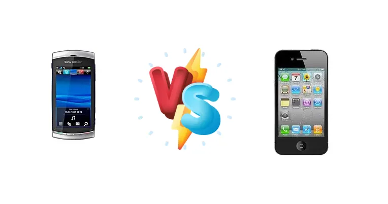 Sony Ericsson Vivaz vs Apple iPhone 4