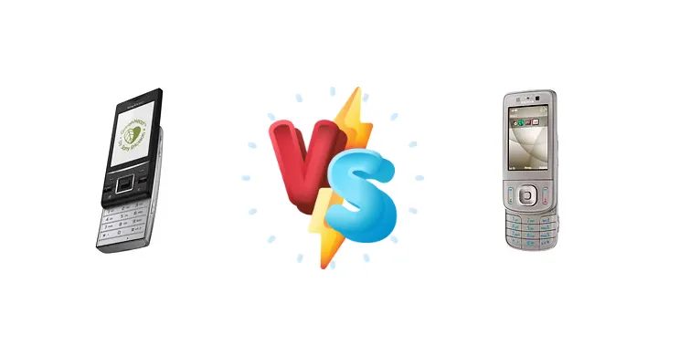 Sony Ericsson Hazel vs Nokia 6260 slide