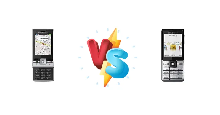 Sony Ericsson T715 vs Sony Ericsson J105 Naite