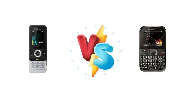 Sony Ericsson W205 vs Motorola MOTOKEY Mini EX109