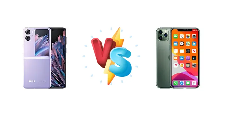 Oppo Find N2 Flip vs Apple iPhone 11 Pro Max