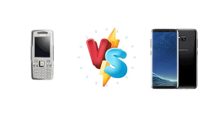Siemens S75 vs Samsung Galaxy S8