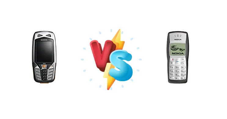 Siemens M65 vs Nokia 1100