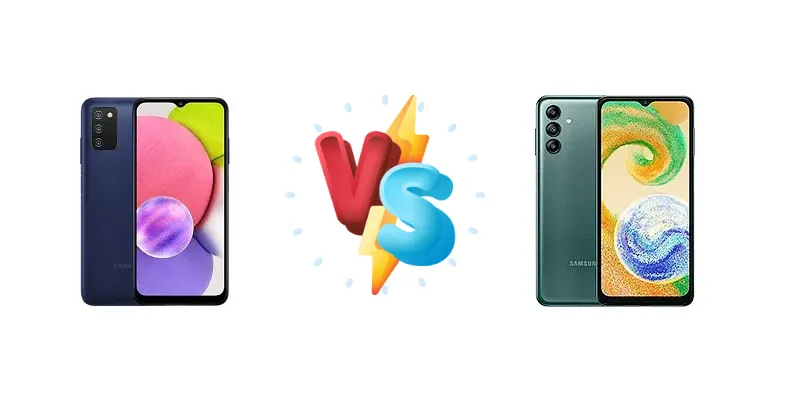 Samsung Galaxy A03s vs Samsung Galaxy A04s