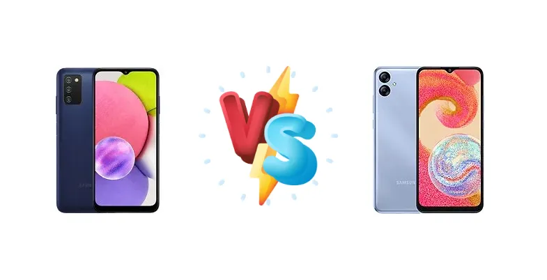 Samsung Galaxy A03s vs Samsung Galaxy A04e