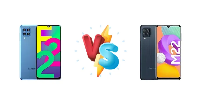 Samsung Galaxy F22 vs Samsung Galaxy M22