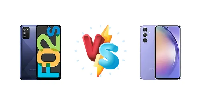 Samsung Galaxy F02s vs Samsung Galaxy A54