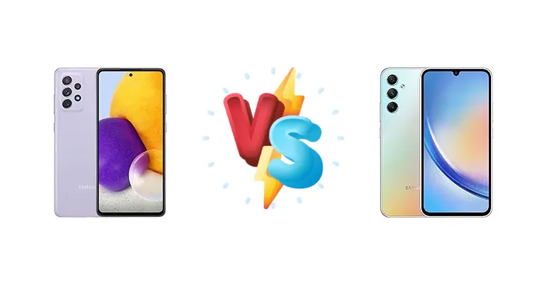 Samsung Galaxy A72 vs Samsung Galaxy A34