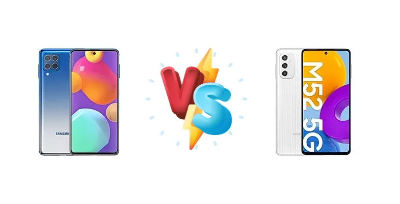 Samsung Galaxy M62 vs Samsung Galaxy M52 5G