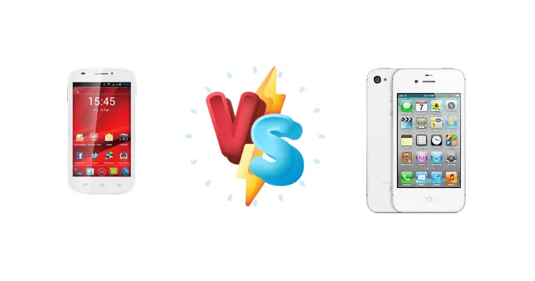 Prestigio MultiPhone 5000 Duo vs Apple iPhone 4s