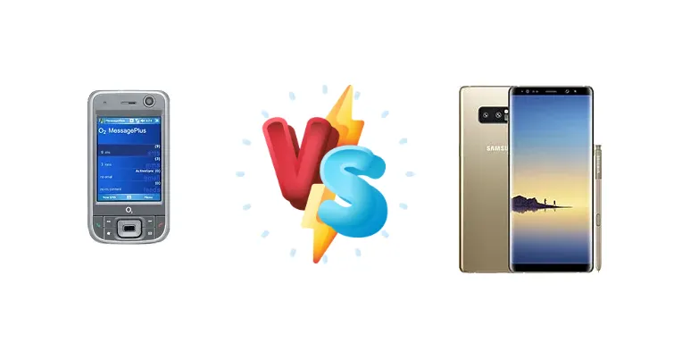 O2 XDA Zinc vs Samsung Galaxy Note8