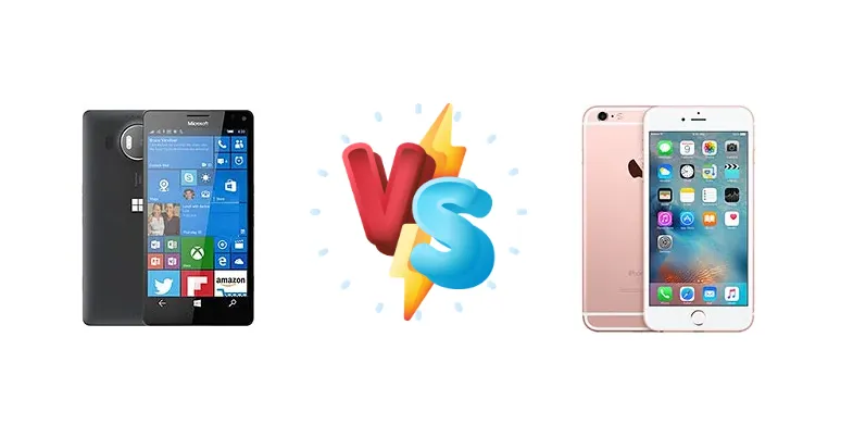 Microsoft Lumia 950 XL vs Apple iPhone 6s Plus