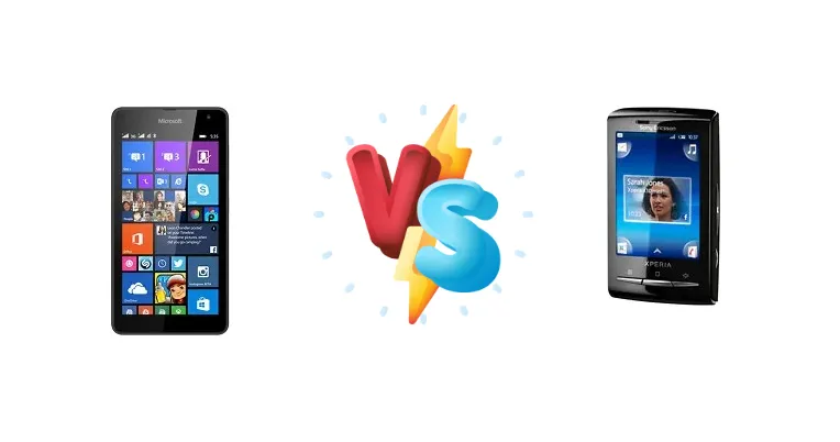 Microsoft Lumia 535 Dual SIM vs Sony Ericsson Xperia X10 mini
