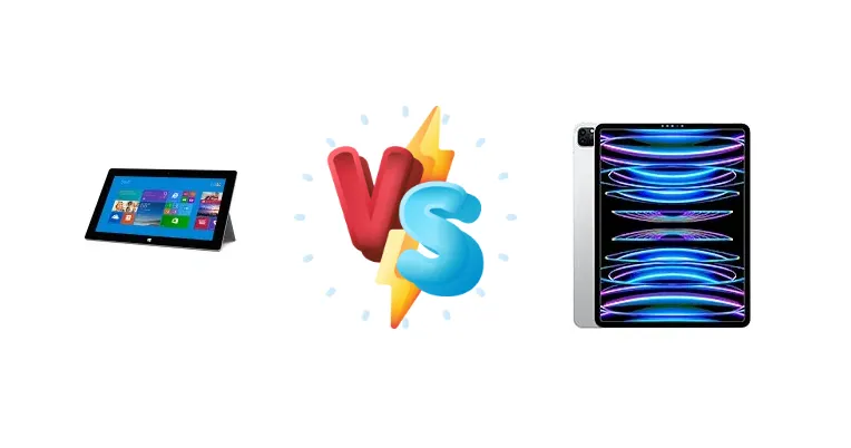 Microsoft Surface 2 vs Apple iPad Pro 12.9 (2022)
