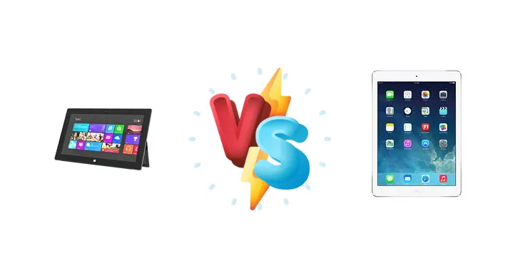 Microsoft Surface vs Apple iPad Air
