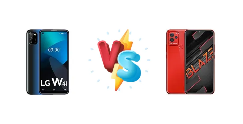 LG W41 vs Lava Blaze