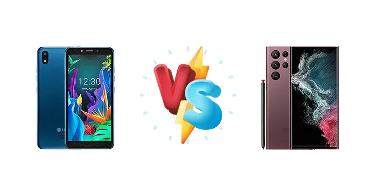 LG K20 (2019) vs Samsung Galaxy S22 Ultra 5G