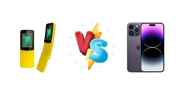 Nokia 8110 4G vs iPhone 14 Pro Max: Epic Showdown