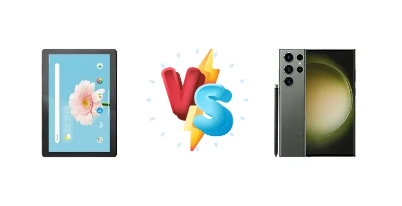 Budget Tablet vs. Flagship Power: Lenovo M10 FHD REL vs. Samsung Galaxy S23 Ultra