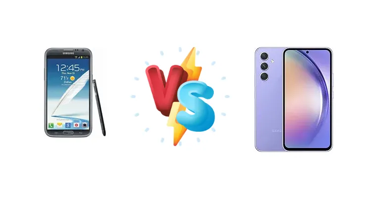 Note II vs. A54: A Generational Tech Showdown