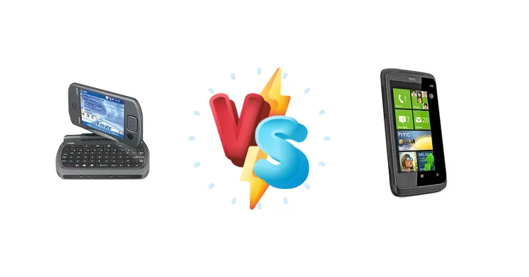 i-mate JASJAR vs HTC 7 Trophy