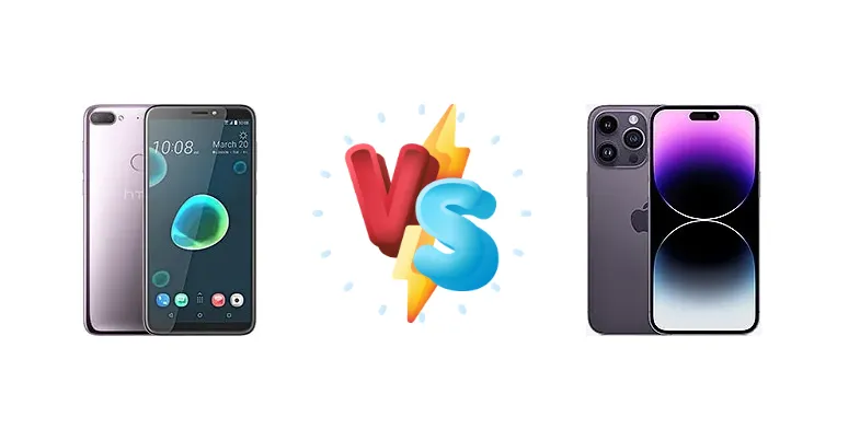 HTC Desire 12+ vs Apple iPhone 14 Pro Max