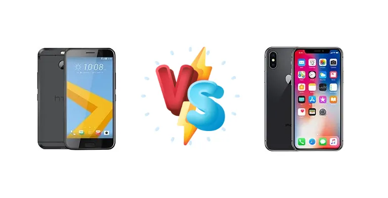 HTC 10 evo vs Apple iPhone X