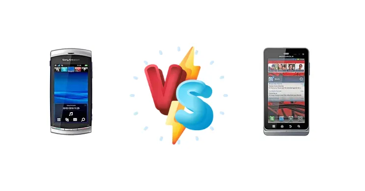Sony Ericsson Vivaz vs Motorola MILESTONE 3 XT860