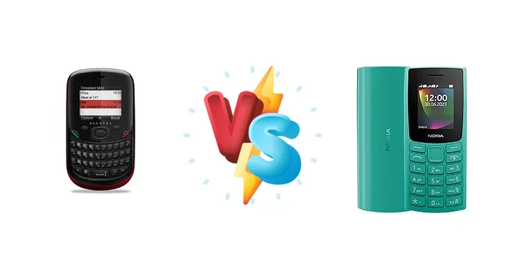 alcatel OT-355 vs Nokia 106 (2023)