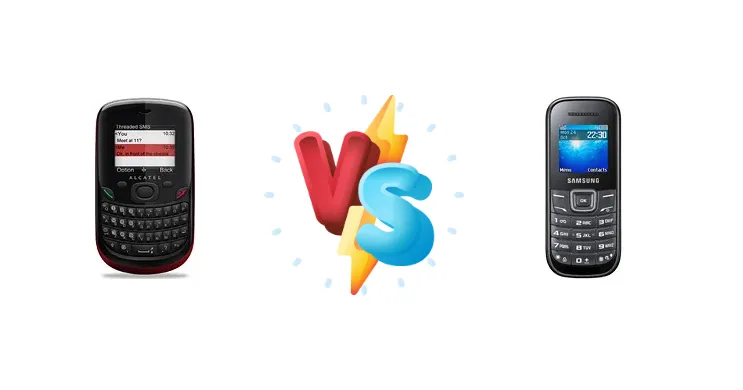 alcatel OT-355 vs Samsung E1200 Pusha