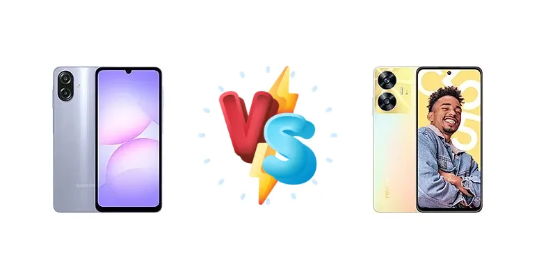 Samsung Galaxy A07 4G vs Realme C55
