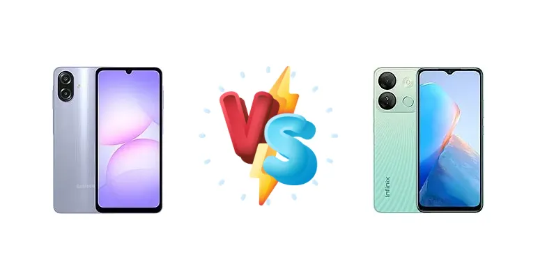 Helio G99 Power vs. Budget Basics: Samsung Galaxy A07 4G vs. Infinix Smart 7 HD