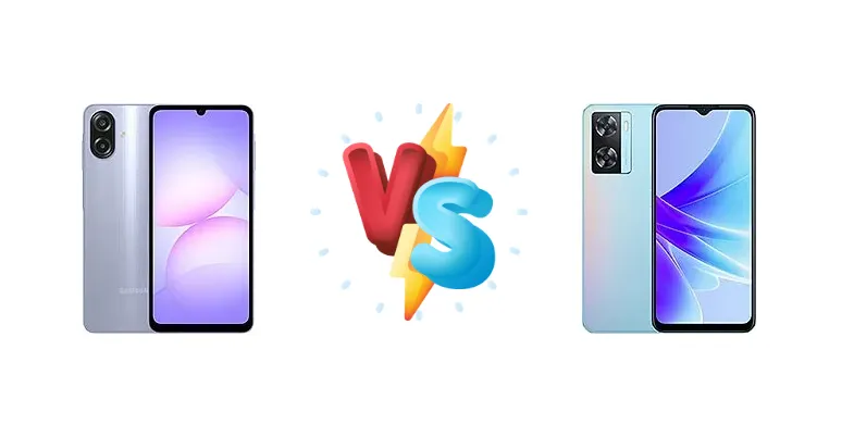 Samsung Galaxy A07 4G vs Oppo A57s